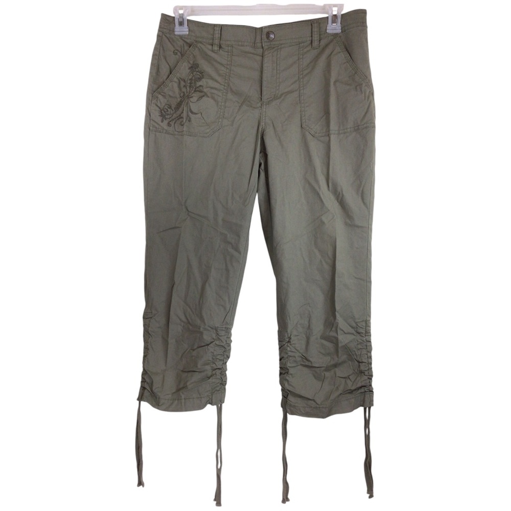 New Directions Weekend Women's Sage Green Capri Pants Size 10